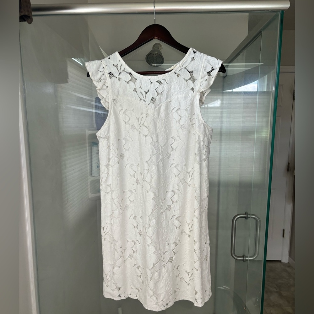 Monteau, white dress, size L